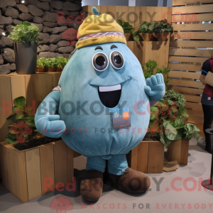 Cyan Potato Maskot...