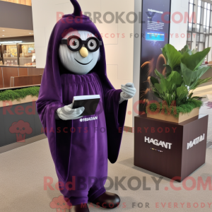 Aubergine maskot kostyme...