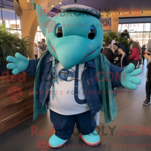 Costume mascotte de baleine...