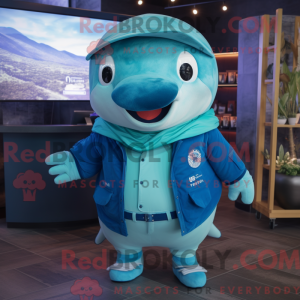 Costume mascotte de baleine...