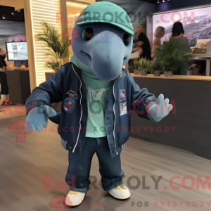 Costume mascotte de baleine...