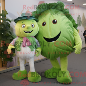 Kål maskot kostyme karaktär...
