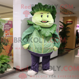 Kål maskot kostyme karaktär...