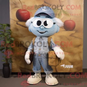 Hvid blomme maskot kostume...
