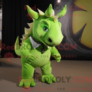 Limegrønn Triceratops...