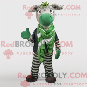 Forest Green Zebra maskot...