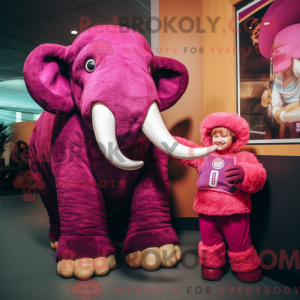 Figura de máscara Magenta...
