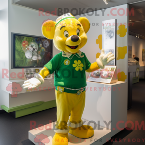 Personaggio mascotte giallo...