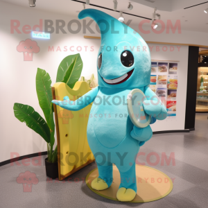 Sky Blue Baa maskot drakt...