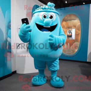 Disfraz de mascota de Cyan...