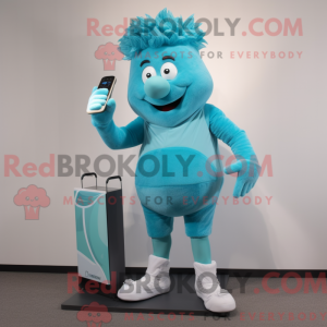 Cyan Phone Maskottchen...
