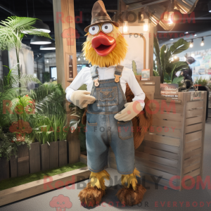 Maskotdrakttan Tan Rooster...