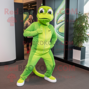 Lime Green Python mascotte...