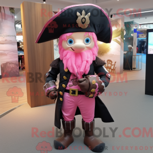 Rosa Pirate mask drakt...