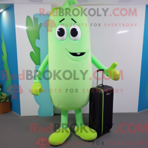 Cyan selleri maskot drakt...