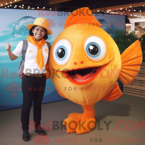 Postava maskota Orange Fish...