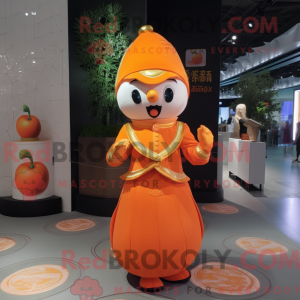 Peach Mandarin mask drakt...
