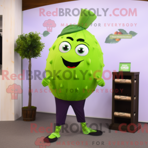 Green Grape mascot costume...