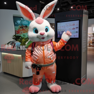 Peach Rabbit mascot costume...