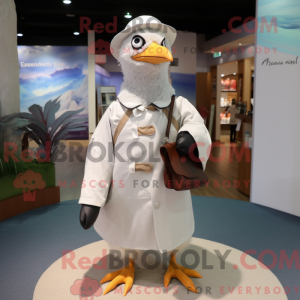 Måkemaskotdraktfigur kledd...