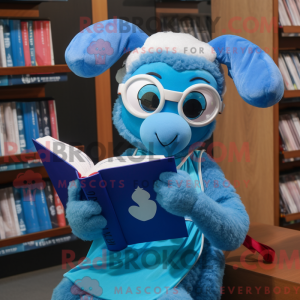 Blue Ram maskotdraktfigur...