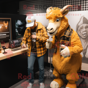 Gold Goat maskot...