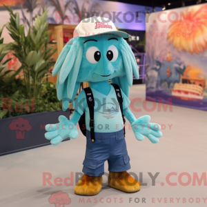 Turkis rejer Scampi maskot...