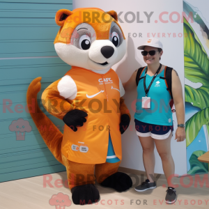 Orange Ferret mascot...