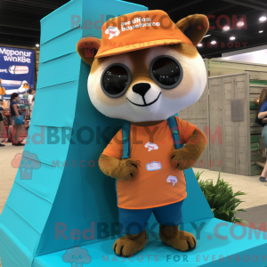 Orange Ferret mascot...