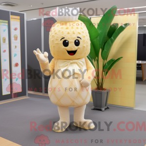 Beige aas maskot kostyme...