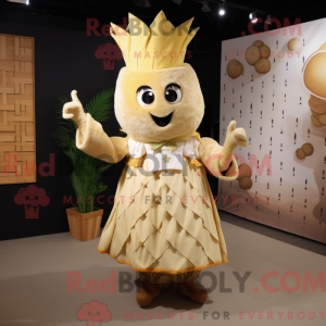 Beige Pineapple mascot...