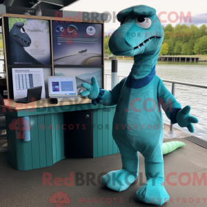 Blågrøn Loch Ness Monster...