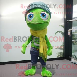 Lime Green Tuna mascot...