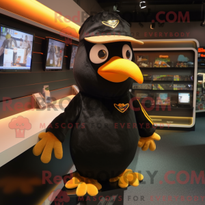 Gold Blackbird mascot...