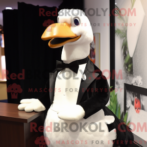 Cream Goose mascottekostuum...