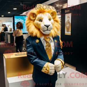 Costume mascotte de Lion d...