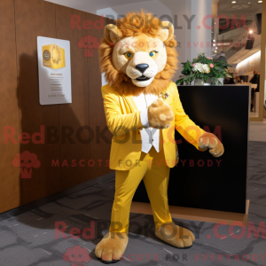 Goldener Löwe Maskottchen...