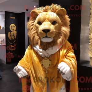 Costume mascotte de Lion d...
