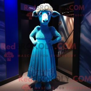 A máscara Blå Merino Sau...