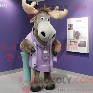 Lavender Irish Elk mascot...