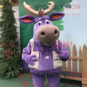 Lavendel Irish Elk maskot...