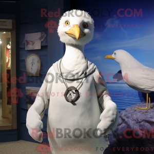 Sølvmåkemaskotdraktfigur...