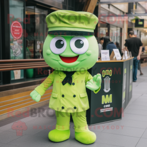 Lime Green Dim Sum mascotte...