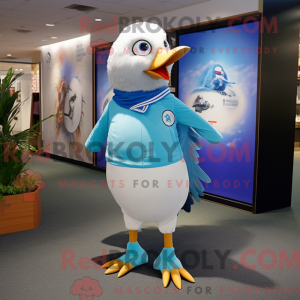 Maskotdrakt Sky Blue...