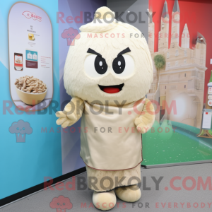 Beige Fried Rice maskot...