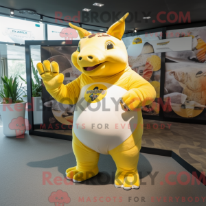Yellow Rhinoceros mascot...