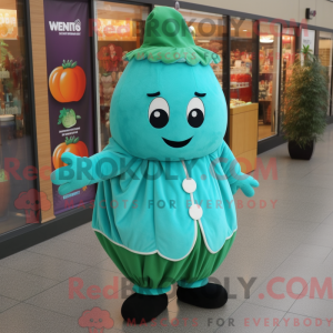 Turquoise Melon mascot...