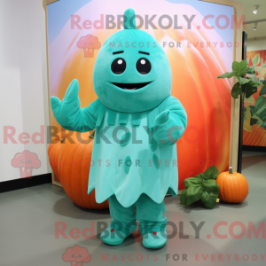 Turkis melon-maskotkostyme...
