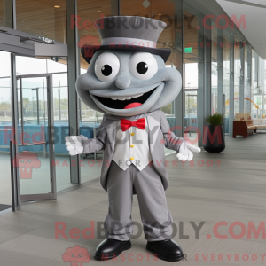 Grå Ceviche maskot kostyme...