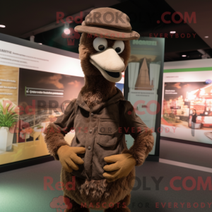 Bruin Emu-mascottekostuum...